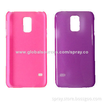 High-clear or Solid Color Plastic Cases for Samsung Galaxy S5, Stylish and Durable